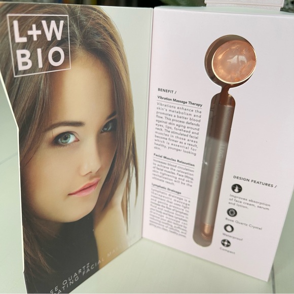 L+W BIO PHOENIX | ROSE QUARTZ | Vibrating Facial Massager - Picture 1 of 5